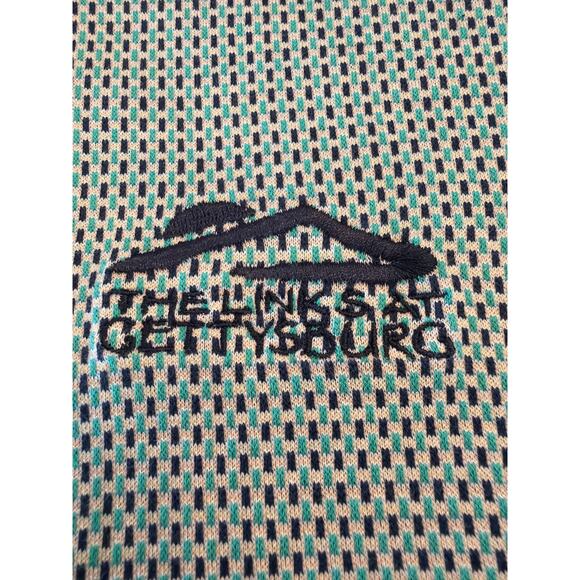 Byron Nelson M oversized golf polo "links at Gettysburg" green and blue - Picture 4 of 10